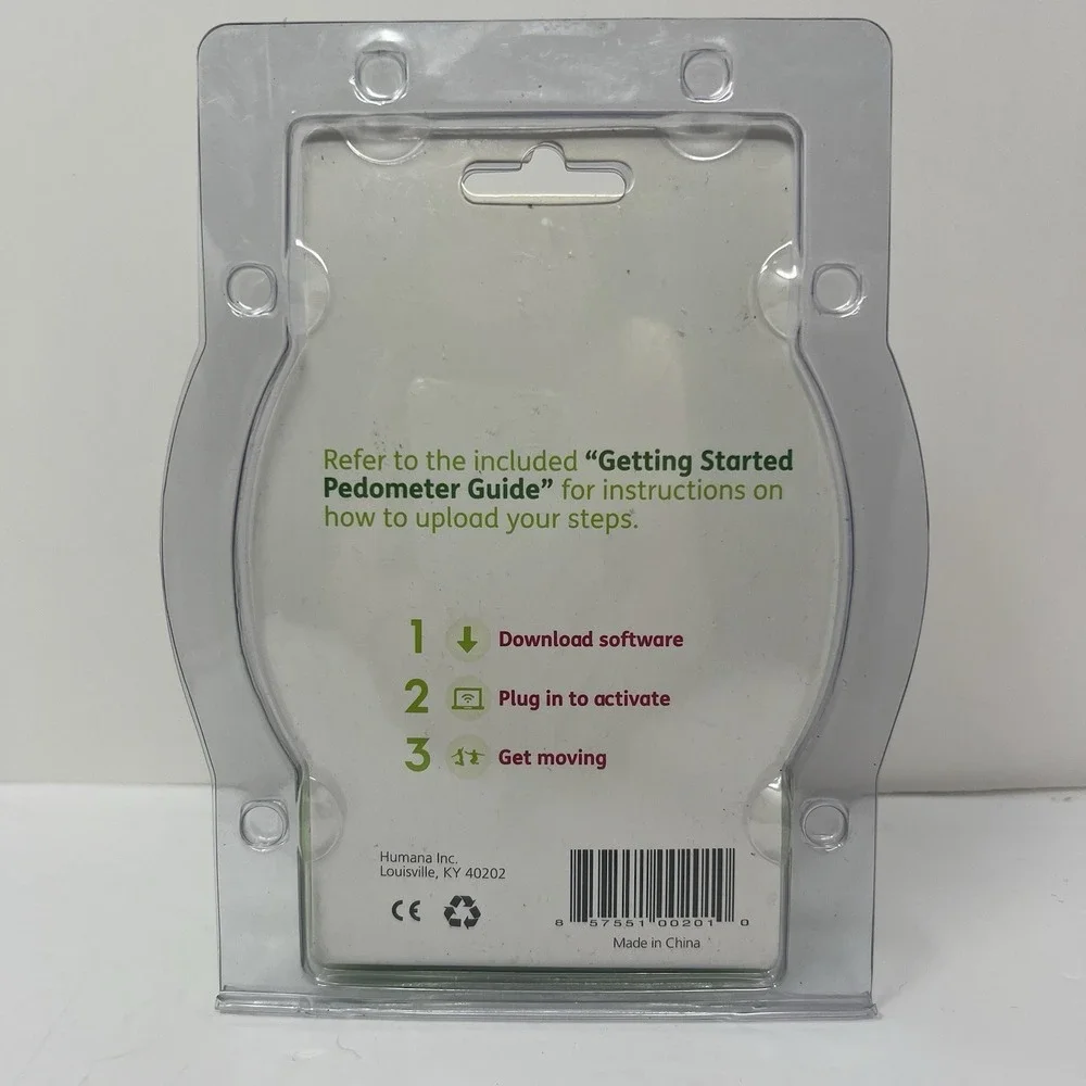 Humana‎ Gear g1.0 Pedometer Counts Steps Daily Tracks Progress Walk Run Jog
